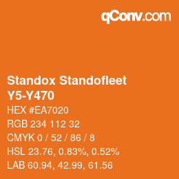 Color code: Standox Standofleet - Y5-Y470 | qconv.com
