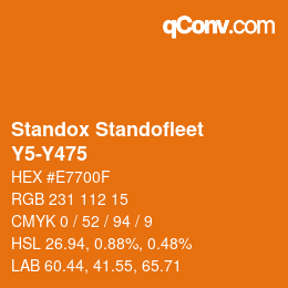 Color code: Standox Standofleet - Y5-Y475 | qconv.com