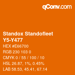Color code: Standox Standofleet - Y5-Y477 | qconv.com
