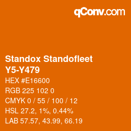 Color code: Standox Standofleet - Y5-Y479 | qconv.com
