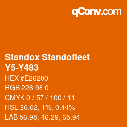 Color code: Standox Standofleet - Y5-Y483 | qconv.com