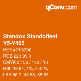 Color code: Standox Standofleet - Y5-Y485 | qconv.com