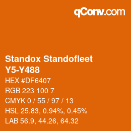 Color code: Standox Standofleet - Y5-Y488 | qconv.com