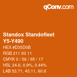 Color code: Standox Standofleet - Y5-Y490 | qconv.com