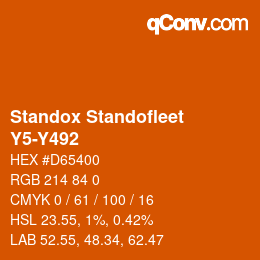 Color code: Standox Standofleet - Y5-Y492 | qconv.com