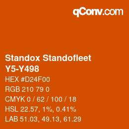 Color code: Standox Standofleet - Y5-Y498 | qconv.com