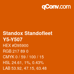 Color code: Standox Standofleet - Y5-Y507 | qconv.com