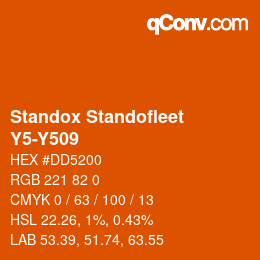 Color code: Standox Standofleet - Y5-Y509 | qconv.com