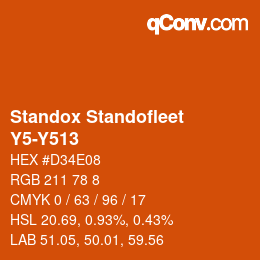 Color code: Standox Standofleet - Y5-Y513 | qconv.com