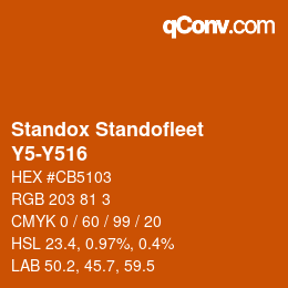Color code: Standox Standofleet - Y5-Y516 | qconv.com