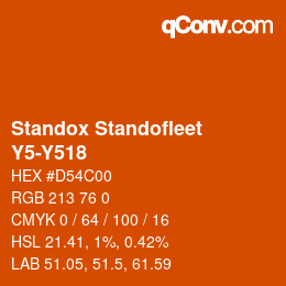 Color code: Standox Standofleet - Y5-Y518 | qconv.com