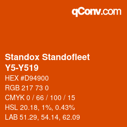 Color code: Standox Standofleet - Y5-Y519 | qconv.com