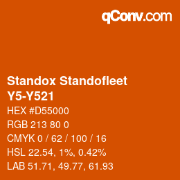 Farbcode: Standox Standofleet - Y5-Y521 | qconv.com