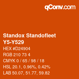 Color code: Standox Standofleet - Y5-Y529 | qconv.com