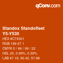 Color code: Standox Standofleet - Y5-Y530 | qconv.com