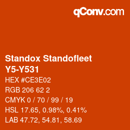 Color code: Standox Standofleet - Y5-Y531 | qconv.com
