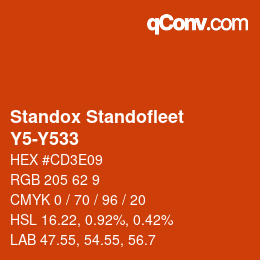 Color code: Standox Standofleet - Y5-Y533 | qconv.com