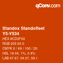 Color code: Standox Standofleet - Y5-Y534 | qconv.com