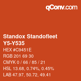 Color code: Standox Standofleet - Y5-Y535 | qconv.com