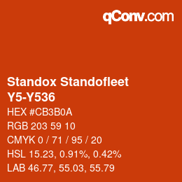 Código de color: Standox Standofleet - Y5-Y536 | qconv.com