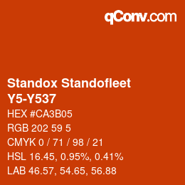 Color code: Standox Standofleet - Y5-Y537 | qconv.com