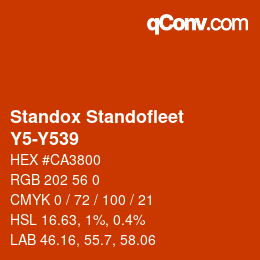 Color code: Standox Standofleet - Y5-Y539 | qconv.com