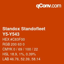 Color code: Standox Standofleet - Y5-Y543 | qconv.com