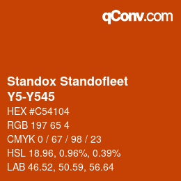 Color code: Standox Standofleet - Y5-Y545 | qconv.com