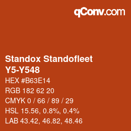Color code: Standox Standofleet - Y5-Y548 | qconv.com