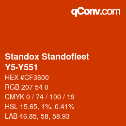 Color code: Standox Standofleet - Y5-Y551 | qconv.com