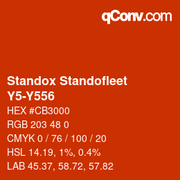 Código de color: Standox Standofleet - Y5-Y556 | qconv.com