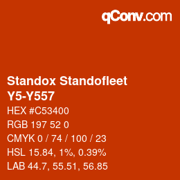 Color code: Standox Standofleet - Y5-Y557 | qconv.com