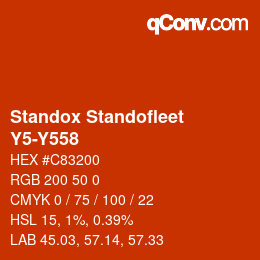 Color code: Standox Standofleet - Y5-Y558 | qconv.com