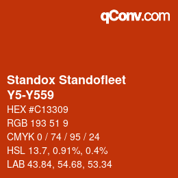 Color code: Standox Standofleet - Y5-Y559 | qconv.com