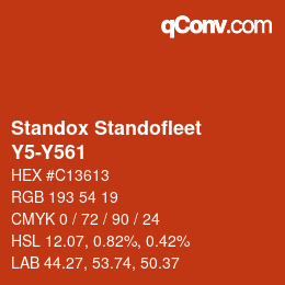 Color code: Standox Standofleet - Y5-Y561 | qconv.com