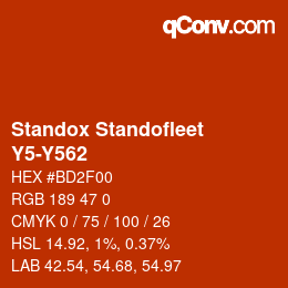 Color code: Standox Standofleet - Y5-Y562 | qconv.com