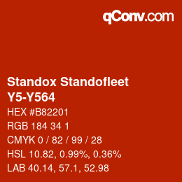 Color code: Standox Standofleet - Y5-Y564 | qconv.com