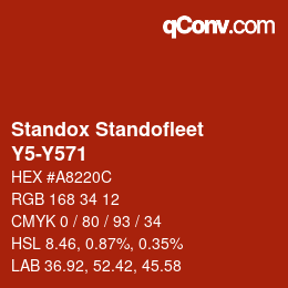 Color code: Standox Standofleet - Y5-Y571 | qconv.com