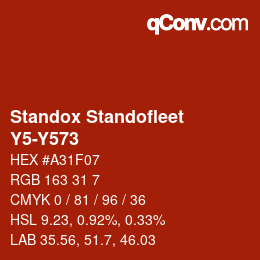 Farbcode: Standox Standofleet - Y5-Y573 | qconv.com