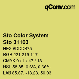 Farbcode: Sto Color System - Sto 31103 | qconv.com