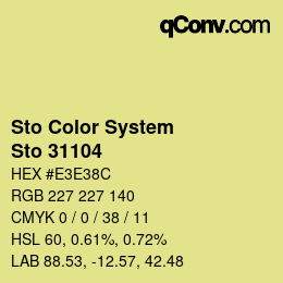 カラーコード: Sto Color System - Sto 31104 | qconv.com