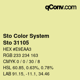 カラーコード: Sto Color System - Sto 31105 | qconv.com