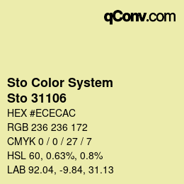 Farbcode: Sto Color System - Sto 31106 | qconv.com