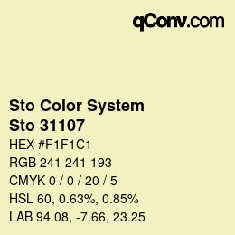 Farbcode: Sto Color System - Sto 31107 | qconv.com