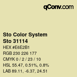 Farbcode: Sto Color System - Sto 31114 | qconv.com