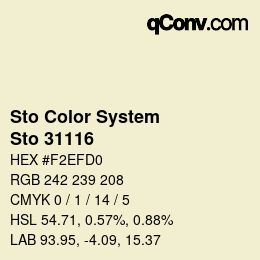 Farbcode: Sto Color System - Sto 31116 | qconv.com