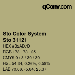 Código de color: Sto Color System - Sto 31121 | qconv.com