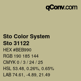 Farbcode: Sto Color System - Sto 31122 | qconv.com