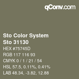 カラーコード: Sto Color System - Sto 31130 | qconv.com