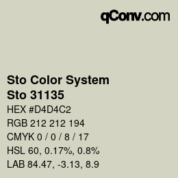 Código de color: Sto Color System - Sto 31135 | qconv.com